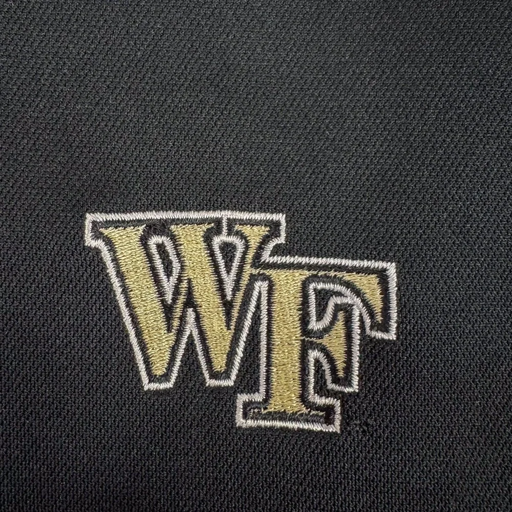 Wake Forest Demon Deacons Polo‎ Shirt Mens 2XL Black NCAA Golf Nike Dri Fit Work